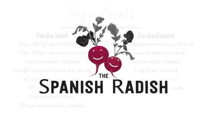Escurre el atún y los garbanzos. Si usas garbanzos de lata, enjuágalos bien.