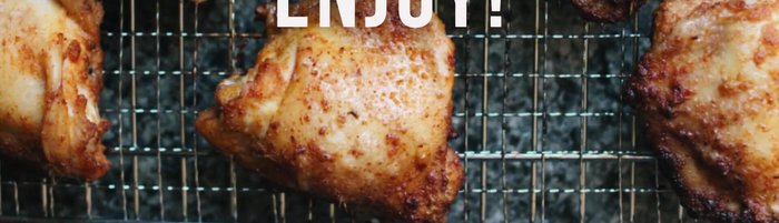 Disfrutar de tu pollo crujiente