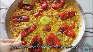 Receta de Arroz con Pollo y Pimientos Rojos en Paella