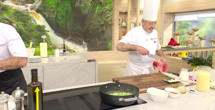 Agregar el bacalao a la leche infusionada y dejarlo cocinar. (Una vez cocido, retirar la piel y espinas)