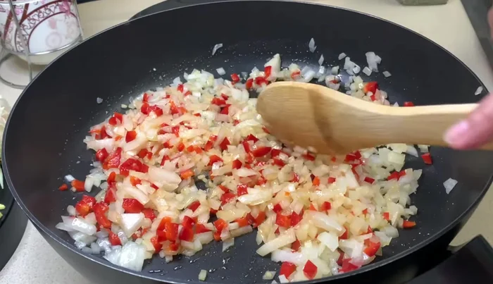 Cocinar las verduras por 1-2 minutos.
