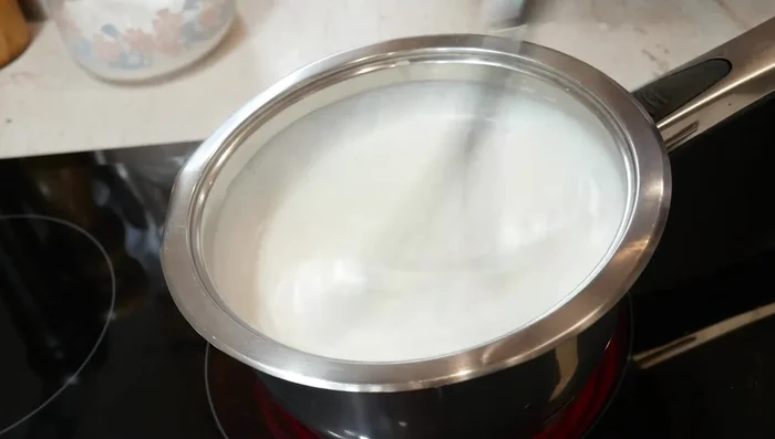 Vierte la crema en un molde de 22 cm (redondo o alargado).