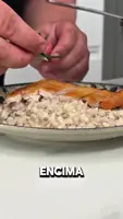 Receta fácil: Risotto cremoso de setas, mascarpone y pollo crujiente