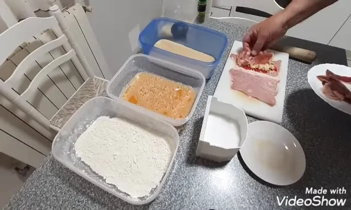 Cubrir con jamón.
