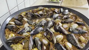 Receta de Arroz con Almejas, Mejillones y Gambas