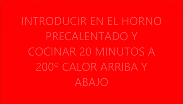 Hornear durante 20 minutos a 200°C. (198.08)